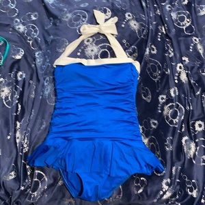 Royal Blue One Piece Bathing Suit Size 6